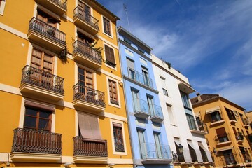 Poster - Valencia city street, Spain. Architecture of Valencia, Spain.