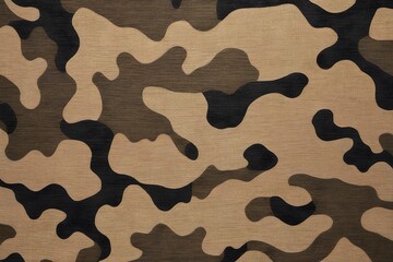 Wall Mural - Military camouflage pattern. Textured textile background for combat clothing and outdoor fashion.