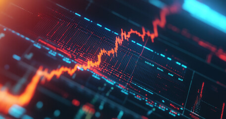 Abstract stock chart