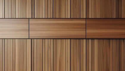 Wall Mural - Textured Wooden Wall Closeup for Minimalist Interior Design with Warm Tones and Architectural Aesthetic