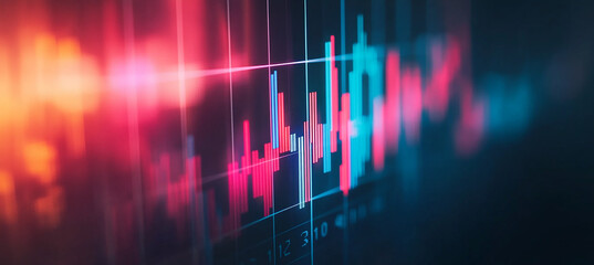 Poster - Abstract stock chart