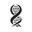 © vctrgrphy - Fluid DNA Logo Template Design - Creative Molecular Symbol for Scientific Research, Biotechnology, and Medical Innovation, Featuring a Sleek and Organic DNA Strand for Cutting-Edge Branding