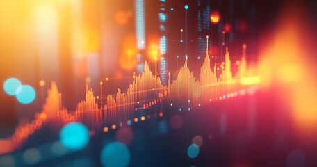 Poster - Abstract stock chart