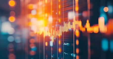 Poster - Abstract stock chart