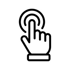 Wall Mural - Click hand cursor icon