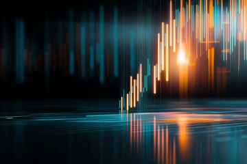 Poster - Abstract Stock Market Data Visualization