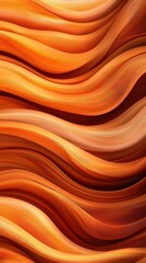 Wall Mural - Abstract Orange Wavy Lines Pattern Background.