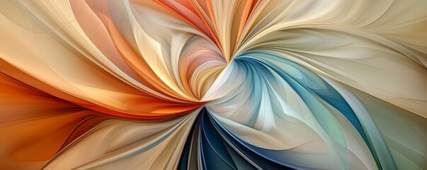 Twirling cloth abstract wallpaper, pastel colors