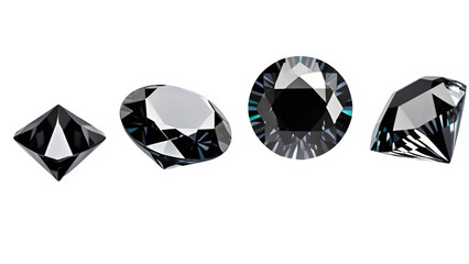 raw black diamond gem