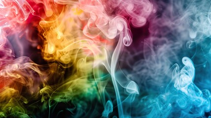 Canvas Print - Colorful_smoke_poster_background