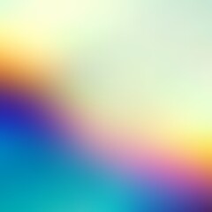 Poster - Defocused rainbow on white background. Colorful bright abstract empty backdrop AI graphic.