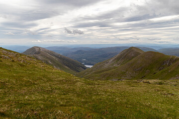 Wall Mural - Hiking route across Carn Eighe, Glen Affric Scottish highlands