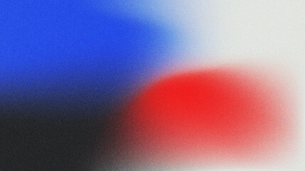 Poster - Grainy Abstract Colorful Gradient with Blue and Red Hues