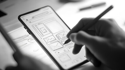 Innovative Planning for a Mobile Application by a Graphic Designer
