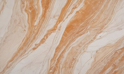 Poster - a close-up view marble surface with a marbled pattern of light and dark brown hues