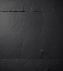 Leinwandbilder - a close-up view dark, textured surface, possibly slate or stone, with visible cracks and crevices