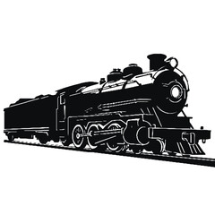 Locomotive Train silhouette  Illustration