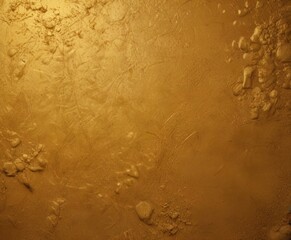 Fototapete - a textured surface with a golden hue, featuring small, irregularly shaped objects that appear to be made shiny material
