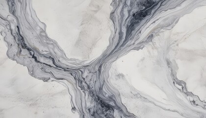 Leinwandbilder - a marble surface with a swirling pattern of black and white marble, creating a sense of movement and fluidity