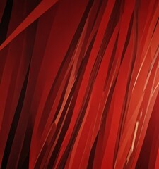 Leinwandbilder - a close-up view red abstract background with diagonal lines and a gradient effect, creating a dynamic and visually striking composition