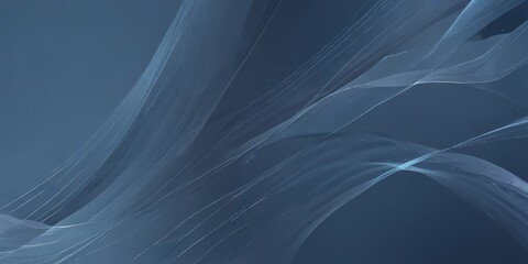 Aufkleber - a dark blue abstract background with a wave-like pattern of thin white lines, creating a sense of movement and fluidity