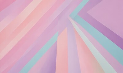 Aufkleber - a vibrant abstract composition of intersecting diagonal lines in pastel shades of pink, purple, and blue, creating a dynamic and visually striking pattern