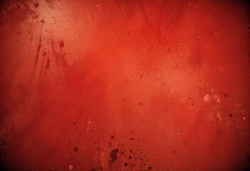 Leinwandbilder - a close-up view red surface with a textured, grungy appearance The surface is speckled with small black dots, creating a sense of depth and dimension The does