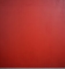 Aufkleber - a red wall with a white base, creating a simple and bold visual composition
