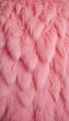 Fototapete - a close-up view textured surface with a pinkish-pink color, resembling the appearance furry or feathery material