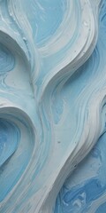 Aufkleber - a close-up view textured surface with a swirling pattern of blue and white colors, resembling the movement of water or a wave