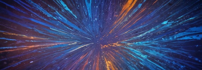 Aufkleber - a vibrant abstract composition of colorful lines and splashes of light, resembling a burst of energy or a dynamic explosion