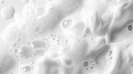 Collection of white soap foam textures isolated on clean white or transparent backgrounds. Bold and dynamic for modern visual projects