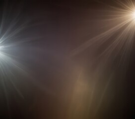 Leinwandbilder - a dark background with two bright light sources, one on the left and one on the right, creating a dynamic and visually striking composition