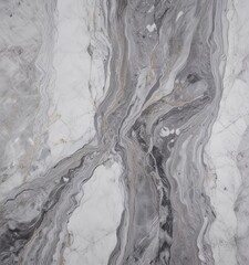 Poster - a close-up view marble surface with a swirling pattern of gray and white marble, creating a sense of movement and depth