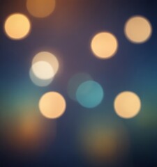 Poster - a blurred background with a pattern of colorful, circular lights, creating a bokeh effect