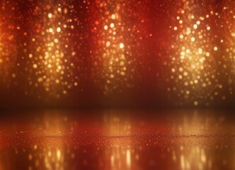 Aufkleber - a vibrant display of golden glittering lights, creating a mesmerizing and festive atmosphere The lights are scattered across the frame, with some appearing closer to the