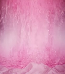 Fototapete - A pinkish-hued background with a subtle texture, creating a soft and dreamy visual effect