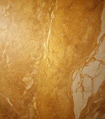 Poster - a close-up view marble surface with a textured, golden-brown color The marble exhibits a pattern of swirls and cracks, creating a sense of depth and movement