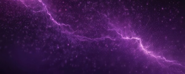 Poster - a dynamic scene lightning bolt streaking across a dark purple backdrop, with a multitude of smaller lightning bolts scattered throughout the , creating a sense