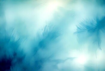 Aufkleber - a blurred, abstract representation cloudy sky, with a gradient of blue and white colors
