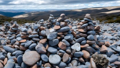 Sticker - Intricate Seashells Adorning a Rocky Beach Closeup