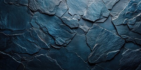 Wall Mural - Dark Slate Background with Cracked Texture