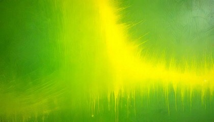 Fototapete - a vibrant abstract painting with a gradient of green and yellow colors The painting features a central yellow line that extends diagonally across the canvas, creating a sense