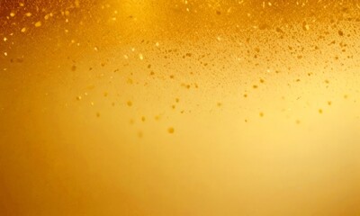 Poster - a close-up view golden liquid, possibly a liquid or a sauce, with small particles or specks scattered throughout, creating a textured and dynamic appearance