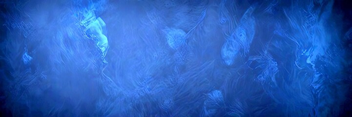 Fototapete - a dark blue, abstract background with swirling patterns and shapes, creating a sense of movement and depth