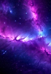 Aufkleber - a captivating cosmic scene, featuring a nebula with swirling clouds of gas and dust illuminated by the light of distant stars The nebula exhibits a gradient
