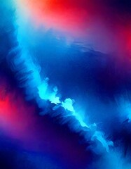 Fototapete - a digital art piece featuring a swirling pattern of blue, red, and purple hues, creating a sense of movement and dynamism