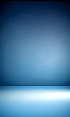 Leinwandbilder - A gradient background transitioning from a deep blue at the top to a lighter shade at the bottom, creating a sense of depth and space
