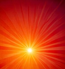 Aufkleber - a vibrant sunset, with a radiant sun at the center radiating outwards in a radial pattern The sun's rays are depicted as thin, radiating lines, creating a sense of depth