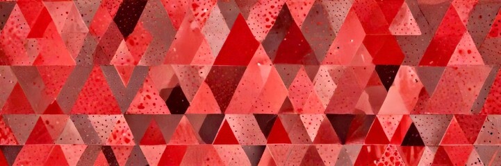 Fototapete - a repeating pattern of pink and gray triangles, creating a visually appealing and geometric design